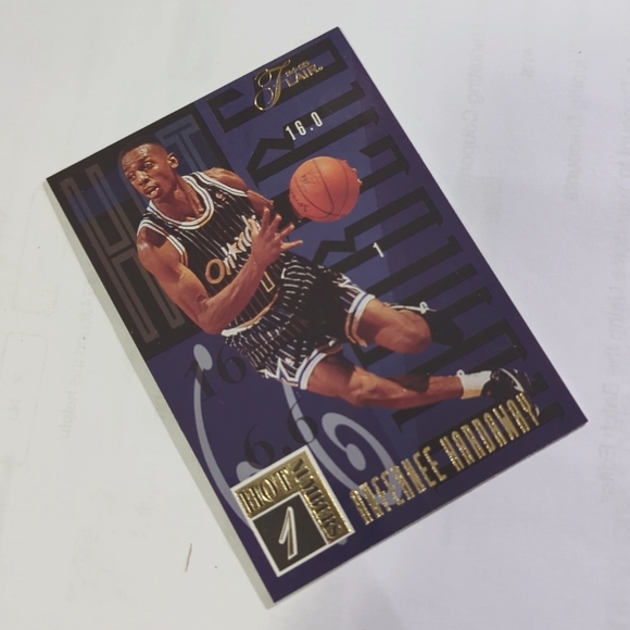 3/$15.00. Flair Anfernee "Penny" Hardaway Hot Numbers #4 of 20 Orlando Magic - Picture 2 of 5